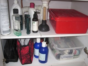 Before - vanity cupboard