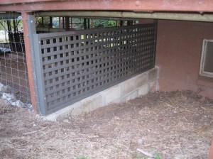 Wall and lattice - finished