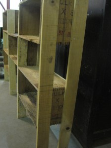 Shelving showing the legs