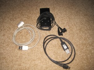 Outside zippered compartment contents