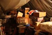 Boxes in attic